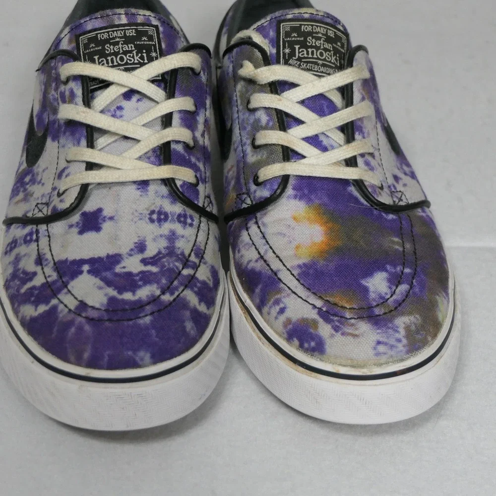 Nike Mens SB Zoom Stefan Janoski Shoes 10 Purple Tie Dye Skate 678472-104 2014‎